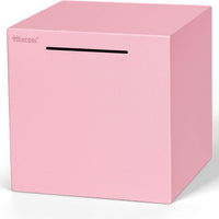 Hicocool Stainless Steel Piggy Bank for Adults Must Break Open, Pink, 7.9"