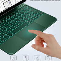Funda con Teclado typecase Edge para iPad 11" (A16) / 10.ª Gen - Verde Medianoche