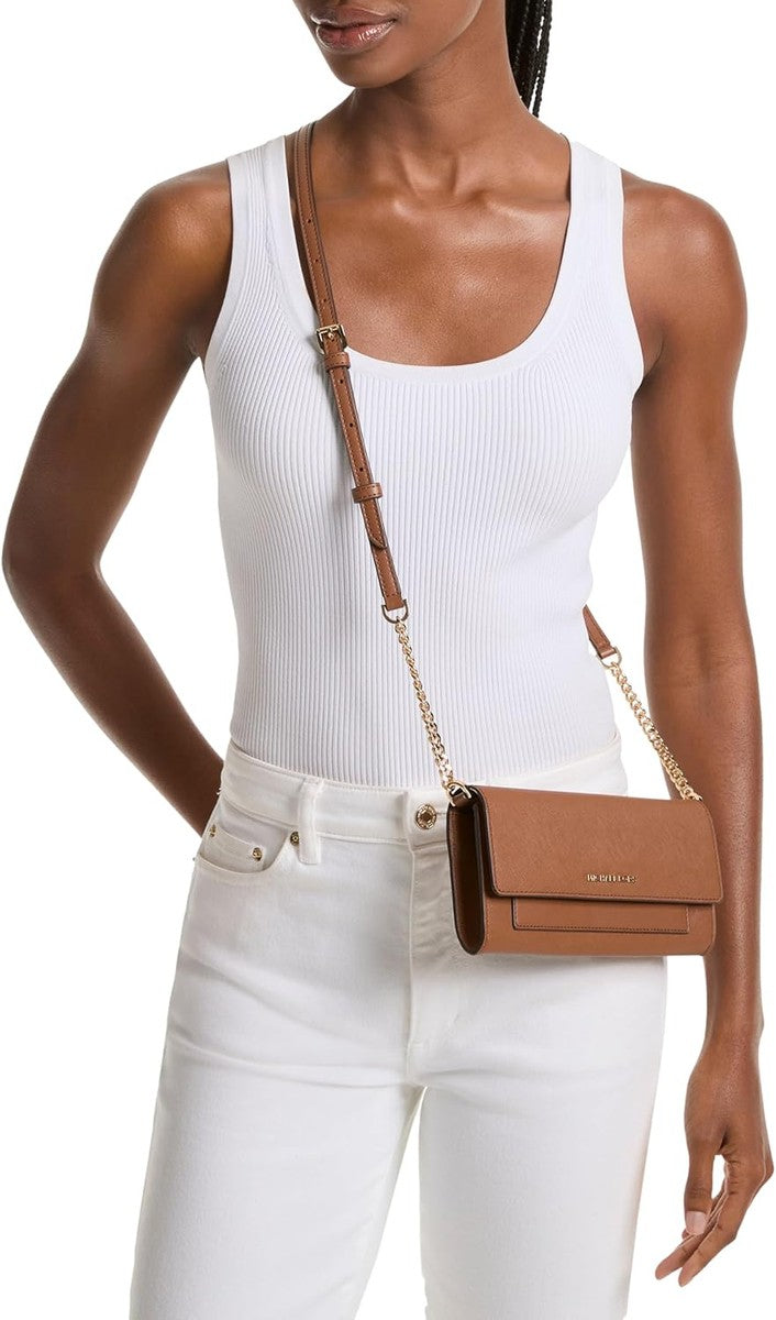 Michael Kors Women's Jet Set Medium 2-in-1 Wallet On Chain Crossbody Bag