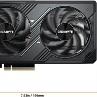 GIGABYTE GeForce RTX 5060 WINDFORCE OC 8G Graphics Card, Cooling System, 8GB 128-bit GDDR7, PCIe 5.0, Manufactured by NVIDIA, DisplayPort & HDMI - Video Output Interface, GV-N5060WF2OC-8GD Video Card