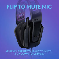 Logitech G335 - Wired Gaming Headset with Flip-to-Mute Mic, 3.5mm