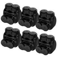 RVBOATPAT 2 Port Insulated Multi Tap Connector 3/0-6 AWG Black Electrical Cable Connectors 7/32" Allen Hex Aluminum Wire