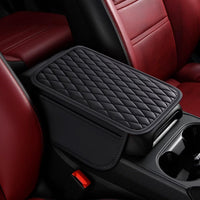 BNMFFYU Car Center Console Cover Fit for Jeep Renegade: Leather Car Armrest Cover Cushion with 2 Storage Bags - Car Acce