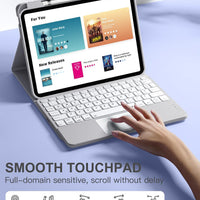 Funda con Teclado Harvopu para iPad 11" (A16) / iPad 10.ª Gen - Gris