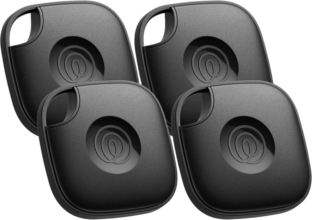 Life360 Tile - Bluetooth Tracker, Keys Finder and Item Locator for Keys, Bags and More. Phone Finder. Both iOS and Android Compatible. 4-Pack (Black)