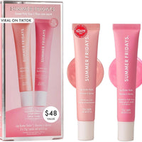 Summer Fridays - Juego de regalo de bálsamo labial tintado rosa dulce (2 unidades)
