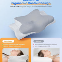 Cozyplayer Ultra Pain Relief Cooling Pillow for Neck Support