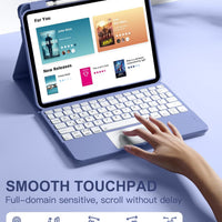Funda con Teclado Harvopu para iPad 11" (A16) / iPad 10.ª Gen - Azul