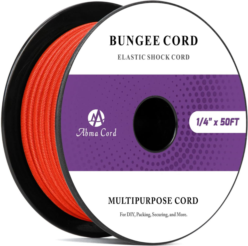 Abma Cord Bungee Cord 5/16in x 50ft Elastic Shock Cord Bungee Rope