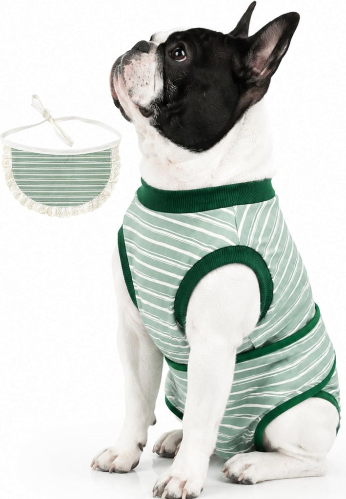 Surgery Recovery Suit for Female Male Dog, Soft Onesie After Spay Neuter,S+