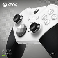 Amazon Xbox Wireless Gaming Controller | Elite Series 2 Core | White | Console, PC, and Android | Adjustable Thumbsticks | Trigger Locks
