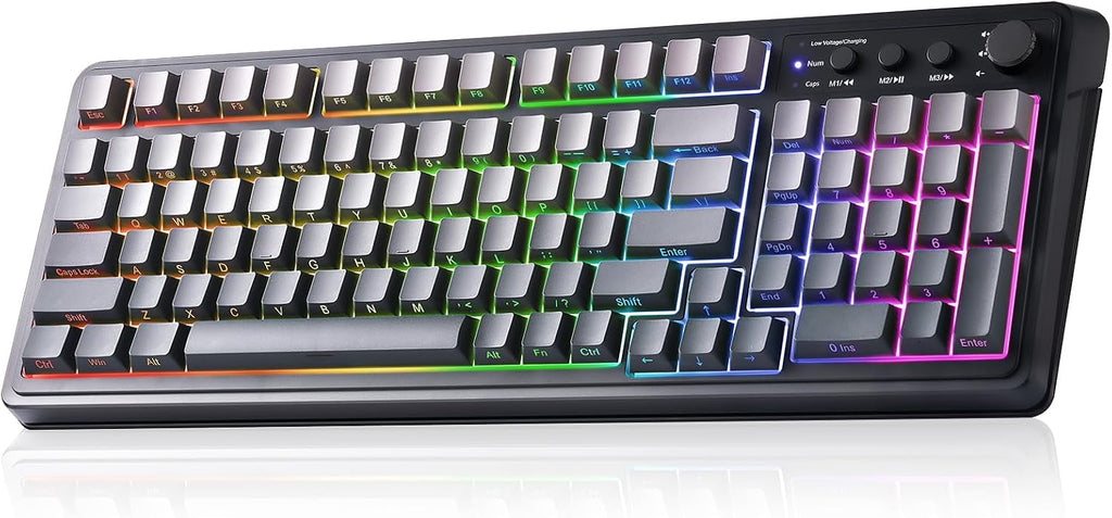 AULA Keyboard Gaming Wireless Creamy Computer Keyboards with Number Pad
