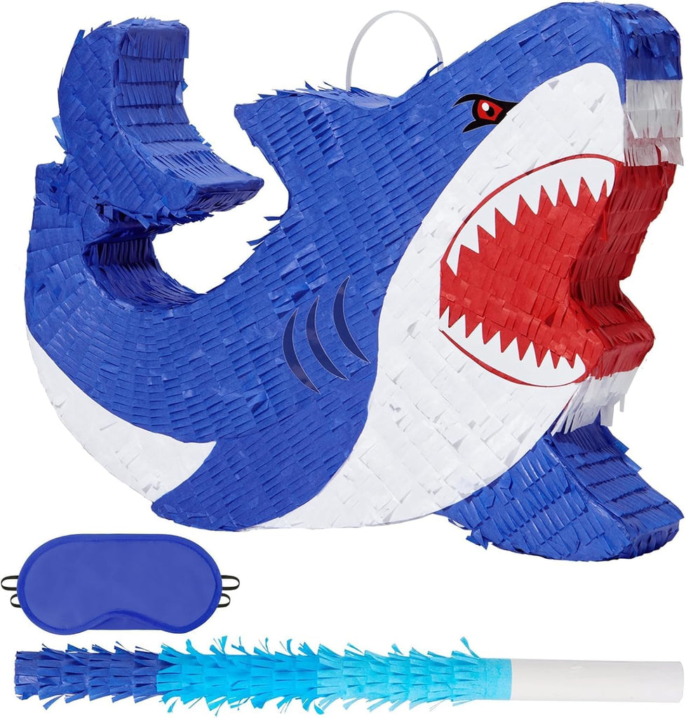 WERNNSAI Shark Piñata - Ocean Shark Birthday Party Decorations Kids Boys