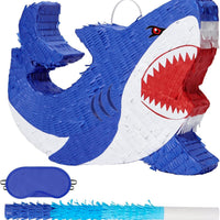 WERNNSAI Shark Piñata - Ocean Shark Birthday Party Decorations Kids Boys