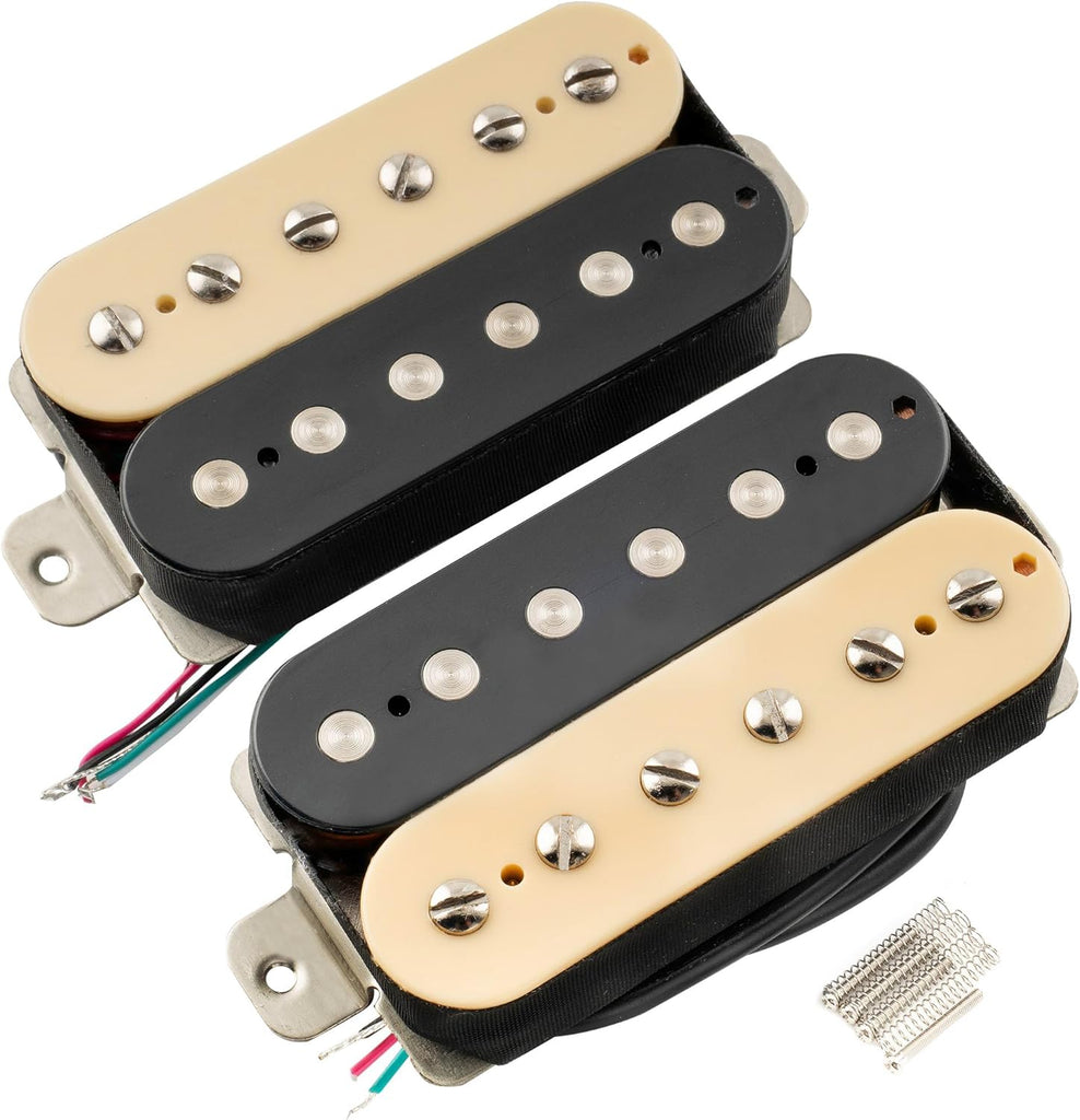 Musiclily Pro LP-OMHA Alnico 5 Humbucker Neck Bridge Pickups Set Zebra