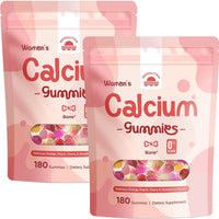 Nepeolithia Gomitas de calcio para mujer, 1500 mg de citrato de calcio con vitamina D3, K2, magnesio, zinc, boro y isoflavonas de soja, suplemento de calcio, vegano, cero azúcar, sabores mixtos de fru