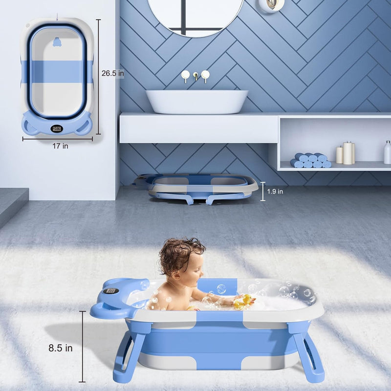 TPN Bañera Plegable para Bebé 0 a 36 Meses con Termómetro y Cojín Modelo 2