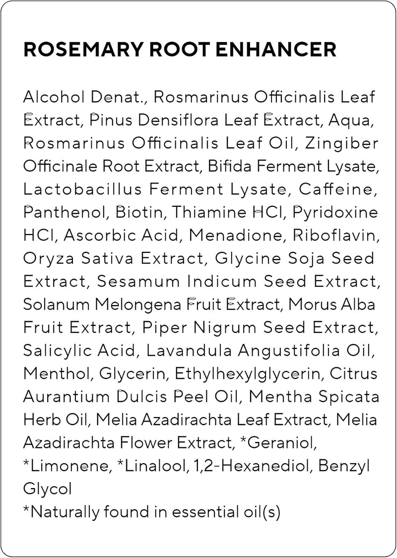 AROMATICA Spray de Agua de Romero Potenciador de Raíces para el Crecimiento del Cabello – Aceite Coreano para el Cuidado del Cabello para Desintoxicación del Cuero Cabelludo – Tratamiento para Cuero