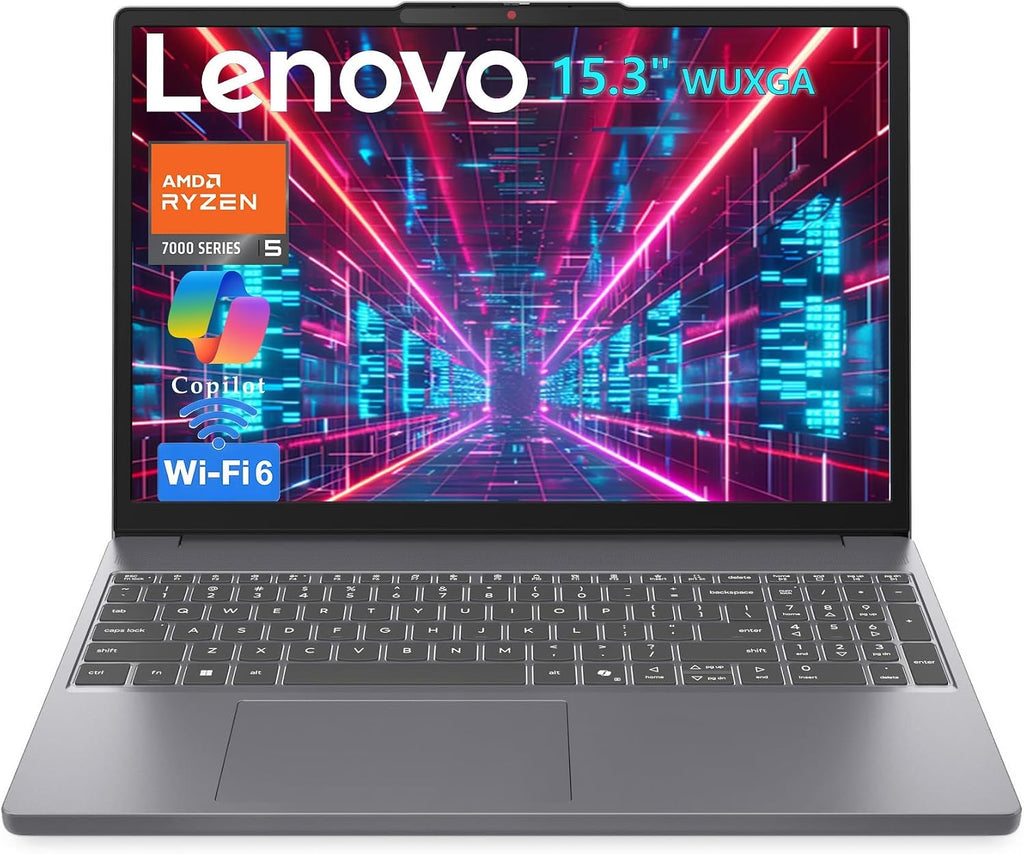 Lenovo 2026 Premium Bussiness Laptop, AMD 6-Core Ryzen 5 7535HS
