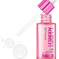 MAYBELLINE Grippy Serum Primer, Hydrating Makeup Primer with 2% Niacinamide For Up To 24HR Make Up Wear, Clear, 1 Count