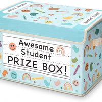 Weysat Retro Doodle Classroom Treasure Chest Box for Kid Prize with Lid