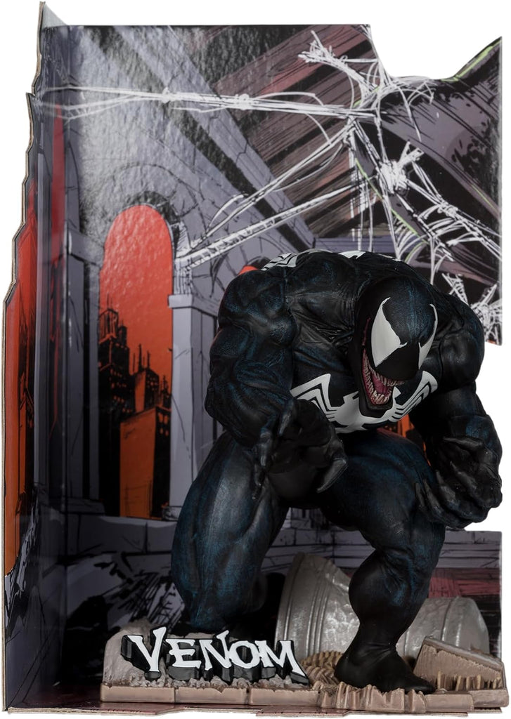 McFarlane Toys - Marvel Venom 1:10th Scale Collectible with Scene (The Amazing Spider-Man #316)