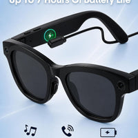 Coucur AI Smart Glasses with Camera,Bluetooth Camera Glasses for Men Women