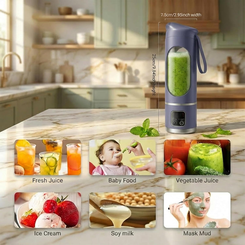 Lilogi Portable Blender, 500ML Blenders for Smoothies with LED Display
