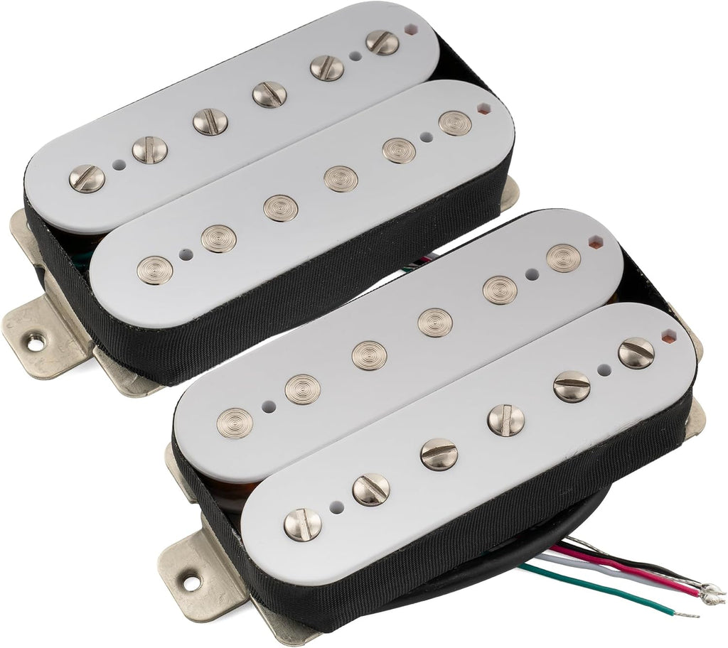 Musiclily Pro LP-OMHA Alnico 5 Humbucker Neck Bridge Pickups Set White
