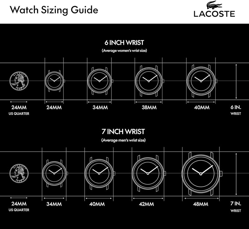Lacoste Lisbon Men's 3H Quartz Watch, Stainless Steel Wristwatch