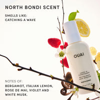 OUAI Acondicionador Sin Enjuague Multifuncional, Protector Termico hasta 450F, Desenredante, Anti-Frizz, Aroma North Bondi, 177ml
