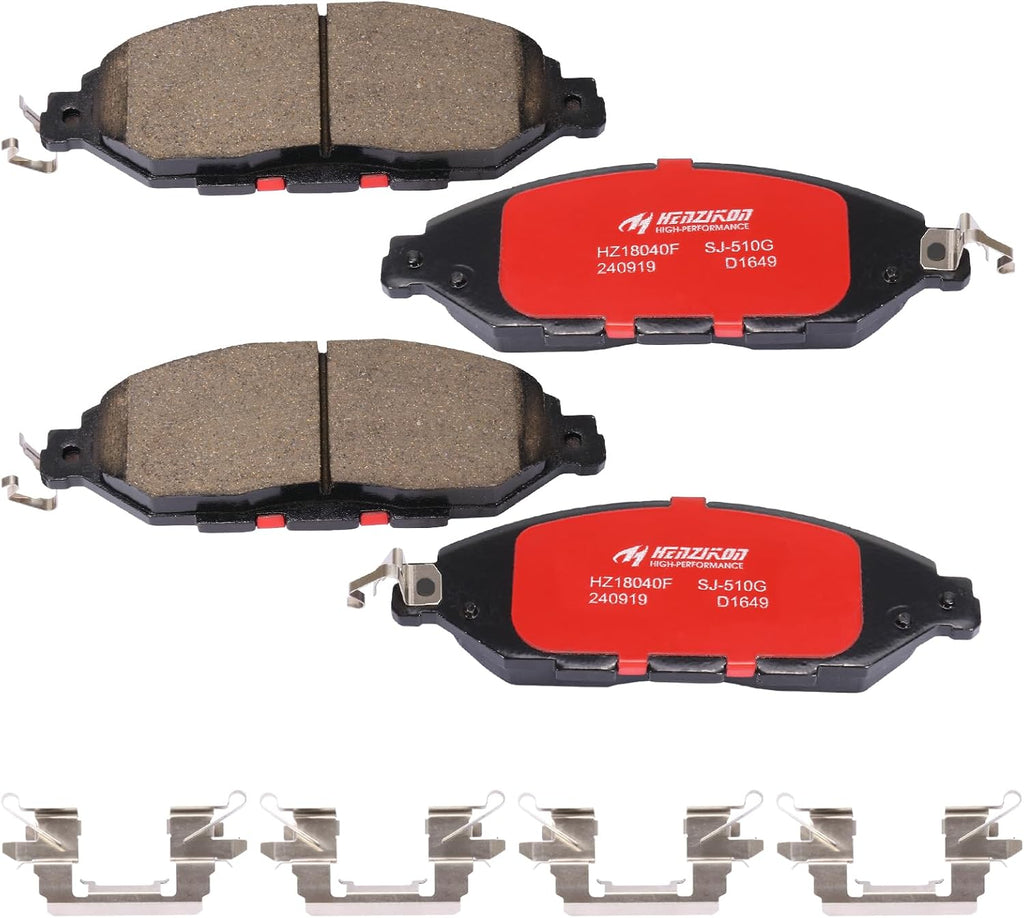 HECHENQICHE D1649 Front Ceramic Brake Pads Kit Fit For Nissan Pathfinder 2013-2020, For Nissan Murano 2015-2023, For INF