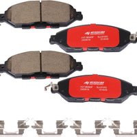 HECHENQICHE D1649 Front Ceramic Brake Pads Kit Fit For Nissan Pathfinder 2013-2020, For Nissan Murano 2015-2023, For INF