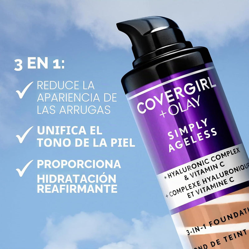 ✨ Luce una piel más joven y radiante con COVERGIRL Ageless Foundation