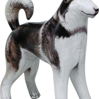 Jet Creations Inflatable Husky Dog Alaskan Pet Animal 32 inch Long for Party Decoration Gift Stuffed Animals Pool Toy an