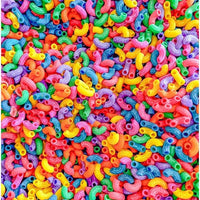 4 Cups of Rainbow Pasta Sensory Bin Filler for Sensory Table - Elbow Noodles