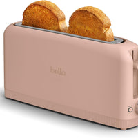 bella Fits-Anywhere 2-Slice Slim Toaster, Long Slot & Extra Wide, Blossom