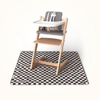 Tiny Twinkle Splat Mat for Under High Chair or Table | 44" x 44" Waterproof & Mess-Proof High Chair Mat for Baby, Machin
