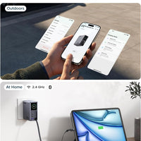 UGREEN Nexode Pro 160W Charger with Retractable Cable, Smart Display & APP Control, 4-Port GaN Fast USB C Wall Block, Type-C Charging Compatible for MacBook Pro/Air, iPhone 17/16 Series, iPad, Galaxy