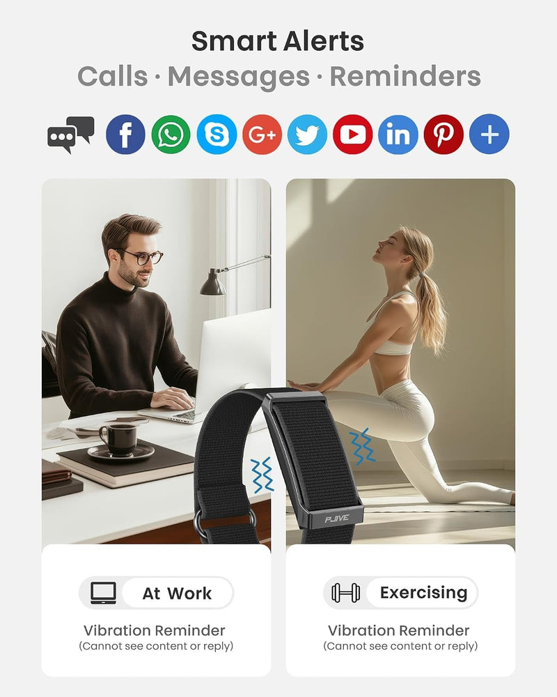 PJIVE Pulsera inteligente, rastreador de actividad física y salud