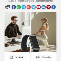 PJIVE Pulsera inteligente, rastreador de actividad física y salud