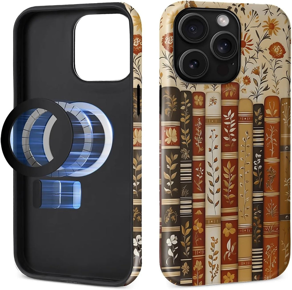 Case for iPhone 15 Pro [Compatible with MagSafe], Matte Soft Silicone + Hard PC Anti-Scratch Shockproof Protective 2-in-