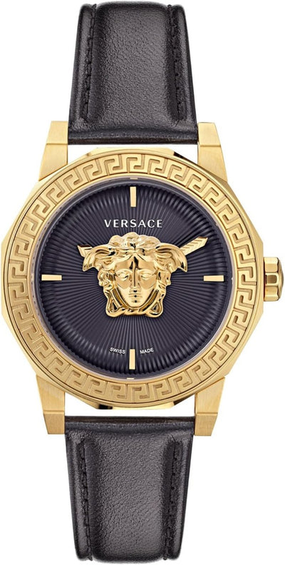 Versace Medusa Deco Leather Watch
