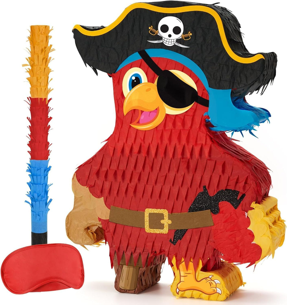 WERNNSAI Pirate Parrot Piñata, Pirate Birthday Party Decorations