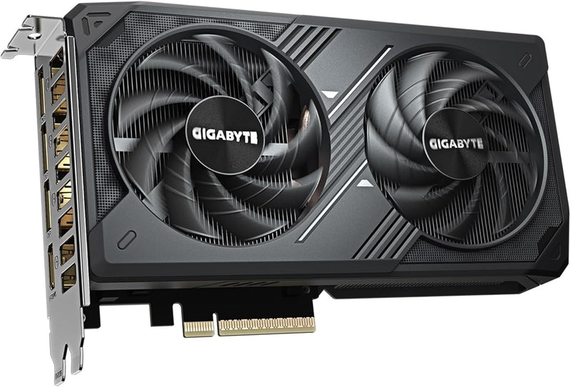 GIGABYTE GeForce RTX 5060 WINDFORCE OC 8G Graphics Card, Cooling System, 8GB 128-bit GDDR7, PCIe 5.0, Manufactured by NVIDIA, DisplayPort & HDMI - Video Output Interface, GV-N5060WF2OC-8GD Video Card
