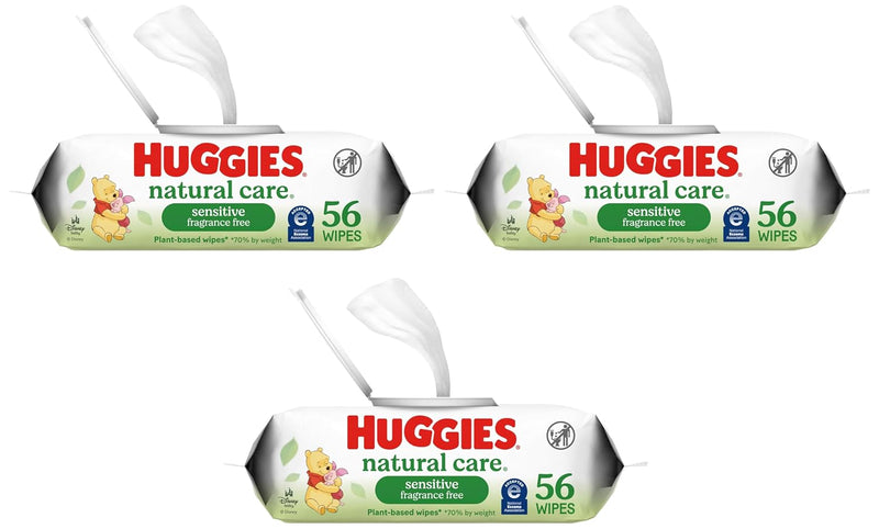 Huggies Natural Care Sensitive Toallitas Húmedas sin Fragancia para Bebé