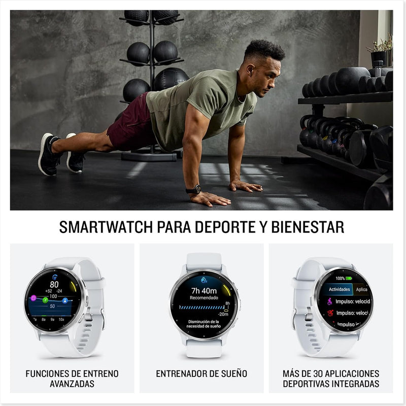 Garmin Venu® 3S, Premium Fitness Smartwatch, 41mm, Ivory