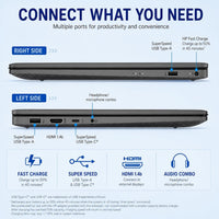 HP New Everyday Slim Laptop, 2026 Edition, Intel N150 Processor, 128GB SSD, 1TB Cloud Storage, Microsoft 365, Copilot AI, Long Battery Life, Windows 11