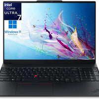 Lenovo ThinkPad E16 Laptop, Intel Ultra 7 255H, 16GB DDR5 RAM, 1TB SSD