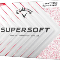 Callaway Golf Supersoft Golf Balls (2025, Red Splatter)